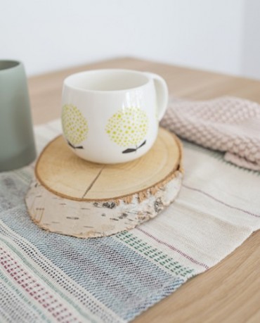 Taza de café flores amarillas - Deco & Living
