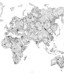 Mural World map