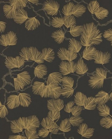 Papel pintado Pine Negro Papel pintado Pine Negro