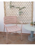Silla Kettal Aluminio Rosa