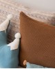 Funda cojín gofre nuez 50x60