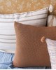 Funda cojín gofre nuez 50x60