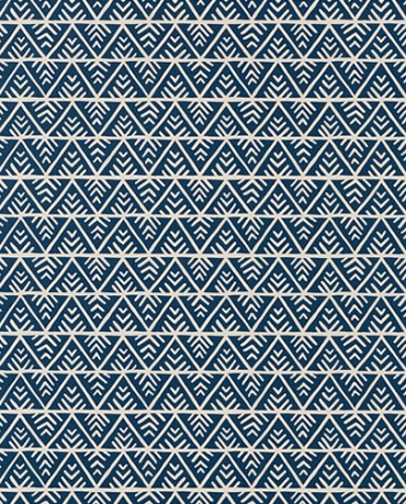 Papel Pintado zigzag azulón