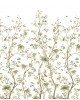 Papel Pintado planta trepadora blanco y verde