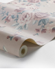Papel Pintado ROSAS VINTAGE ROSA
