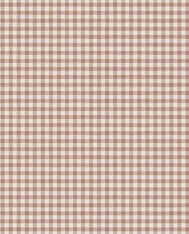 Papel Pintado vichy terracotta