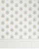 Papel Pintado Flor Milford celeste
