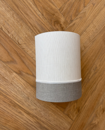 Aplique etnico zig-zag azules