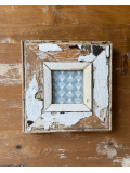 Marco África S cuadrado decapado blanco
